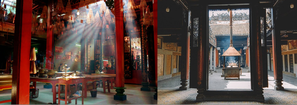 Ngôi chùa mang kiến trúc đặc trưng của người Hoa